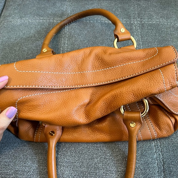 Authentic Celine Brown Leather Bag - Picture 4 of 9